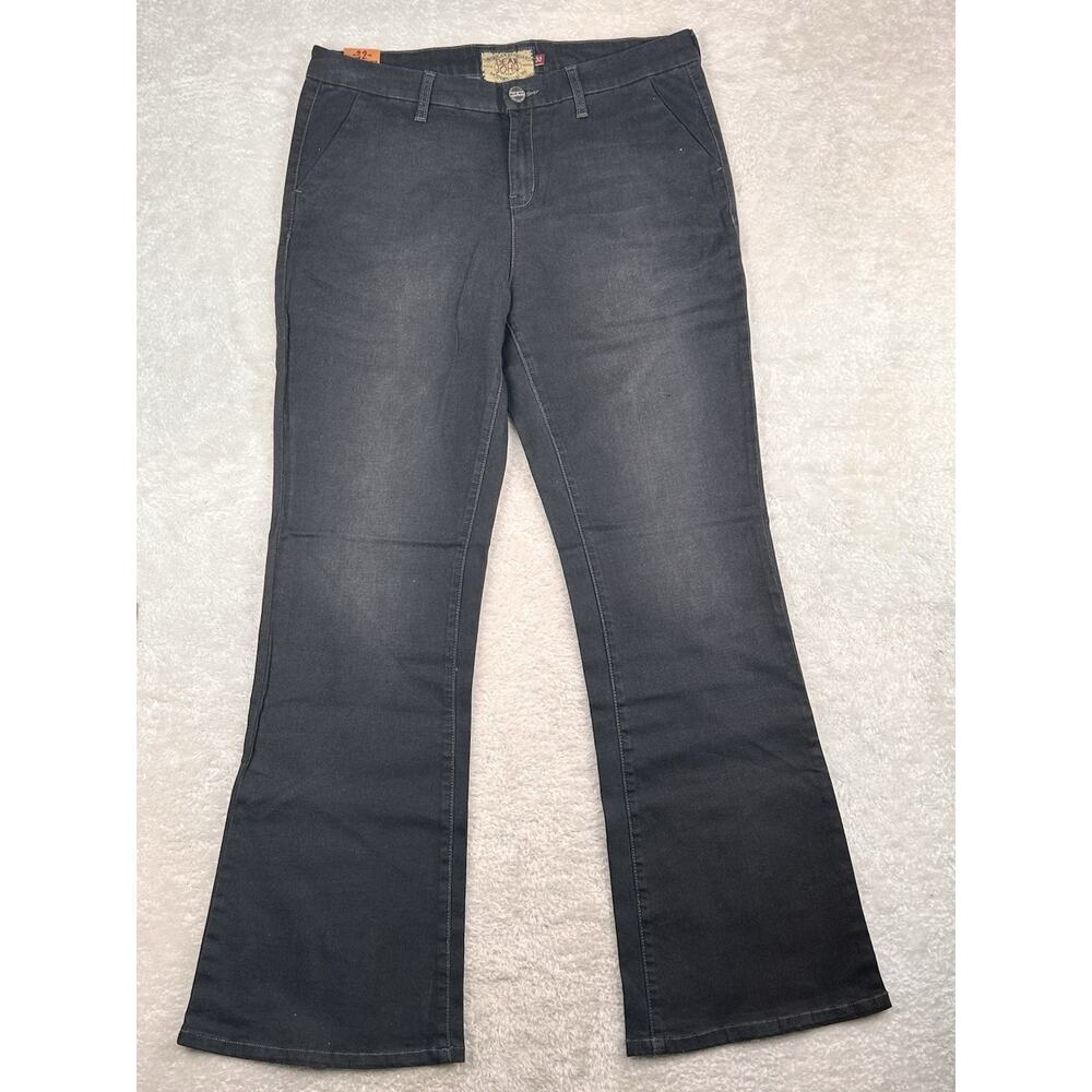 Dear John Denim Jeans Women’s Size 32 Black High Rise Curvy Flare Stretch New